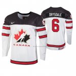 Maillot Hockey Canada Jamie Drysdale 2020 Iihf World Junior Championship Blanc