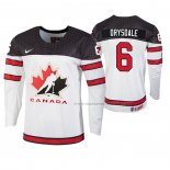 Maillot Hockey Canada Jamie Drysdale 2020 Iihf World Junior Championship Blanc