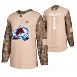 Maillot Hockey Colorado Avalanche Semyon Varlamov Veterans Day Camouflage
