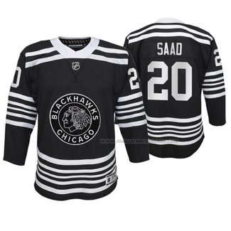 Maillot Hockey Enfant Chicago Blackhawks Brandon Saad Premier Alterner Noir