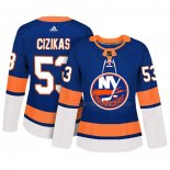 Maillot Hockey Femme New York Islanders Casey Cizikas Authentique Joueur Bleu