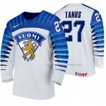 Maillot Hockey Finlandia Kristian Tanus Domicile 2020 Iihf World Junior Championship Blanc