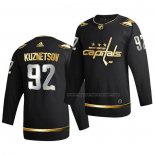 Maillot Hockey Golden Edition Washington Capitals Evgeny Kuznetsov Limited Authentique 2020-21 Noir