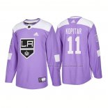 Maillot Hockey Los Angeles Kings Anze Kopitar Authentique 2018 Fights Cancer Volet