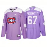 Maillot Hockey Montreal Canadiens Max Pacioretty Authentique 2018 Fights Cancer Volet