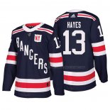 Maillot Hockey New York Rangers Kevin Hayes Authentique 2018 Winter Classic Bleu