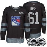 Maillot Hockey New York Rangers Rick Nash 1917-2017 100th Anniversaire Noir