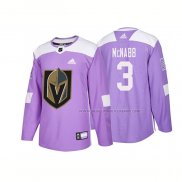 Maillot Hockey Vegas Golden Knights Brayden Mcnabb Authentique 2018 Fights Cancer Volet