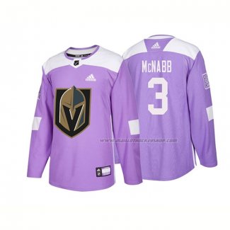 Maillot Hockey Vegas Golden Knights Brayden Mcnabb Authentique 2018 Fights Cancer Volet