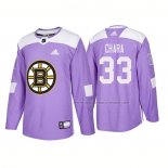 Maillot Hockey Boston Bruins Zdeno Chara Authentique 2018 Fights Cancer Volet