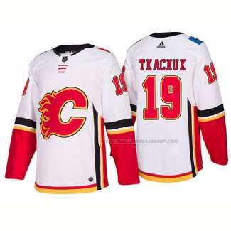 Maillot Hockey Calgary Flames Matthew Tkachuk Exterieur Premier 2017-2018 Blanc