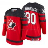Maillot Hockey Canada Kevin Mandolese 2018 Iihf World Championship Joueur Rouge