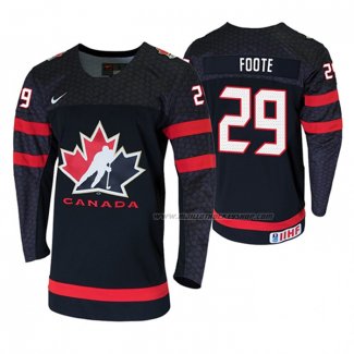 Maillot Hockey Canada Nolan Foote 2020 Iihf World Junior Championship Noir