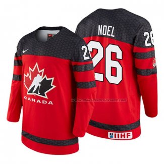 Maillot Hockey Canada Serron Noel 2018 Iihf World Championship Joueur Rouge
