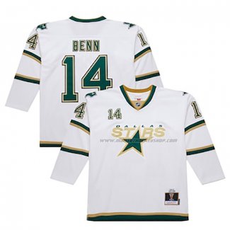 Maillot Hockey Dallas Stars Jamie Benn Mitchell & Ness 2009-10 Blanc