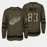 Maillot Hockey Detroit Red Wings Trevor Daley 2018 Salute To Service Vert Militar