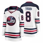 Maillot Hockey Femme Winnipeg Jets Jacob Trouba Heritage Breakaway Blanc