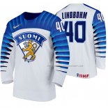 Maillot Hockey Finlandia Petteri Lindbohm Domicile 2020 Iihf World Championship Blanc