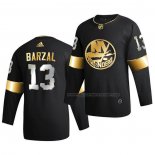Maillot Hockey Golden Edition New York Islanders Mathew Barzal Limited Authentique 2020-21 Noir