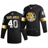Maillot Hockey Golden Edition New York Islanders Semyon Varlamov Limited Authentique 2020-21 Noir