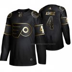 Maillot Hockey Golden Edition Philadelphia Flyers Barry Ashbee Retired Joueur Authentique Noir