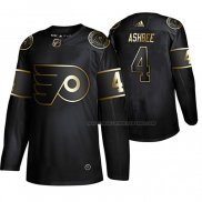 Maillot Hockey Golden Edition Philadelphia Flyers Barry Ashbee Retired Joueur Authentique Noir