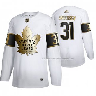 Maillot Hockey Golden Edition Toronto Maple Leafs Frederik Andersen Limited Blanc