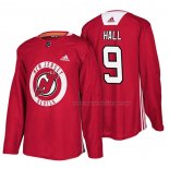 Maillot Hockey New Jersey Devils Taylor Hall New Season Practice Rouge
