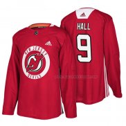Maillot Hockey New Jersey Devils Taylor Hall New Season Practice Rouge