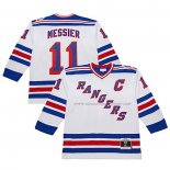 Maillot Hockey New York Rangers Mark Messier Mitchell & Ness 1992-93 Blanc