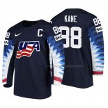 Maillot Hockey USA Patrick Kane 2018 Iihf World Championship Joueur Noir