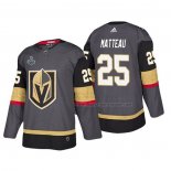Maillot Hockey Vegas Golden Knights Stefan Matteau Bound Patch 2018 Stanley Cup Final Gris