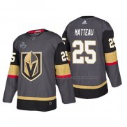 Maillot Hockey Vegas Golden Knights Stefan Matteau Bound Patch 2018 Stanley Cup Final Gris