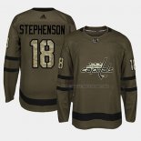 Maillot Hockey Washington Capitals Chandler Stephenson 2018 Salute To Service Vert Militar