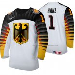 Maillot Hockey Alemania Hendrik Hane Domicile 2020 Iihf World Junior Championship Blanc