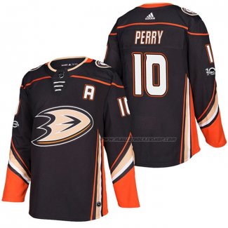 Maillot Hockey Anaheim Ducks Corey Perry Domicile Authentique 2018 Noir