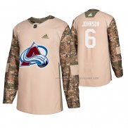 Maillot Hockey Colorado Avalanche Erik Johnson Veterans Day Camouflage