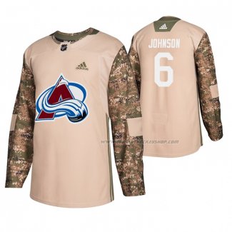 Maillot Hockey Colorado Avalanche Erik Johnson Veterans Day Camouflage