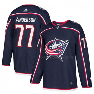Maillot Hockey Columbus Blue Jackets Josh Anderson Domicile Bleu