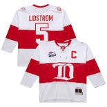 Maillot Hockey Detroit Red Wings Nicklas Lidstrom Mitchell & Ness 2008-09 Blanc