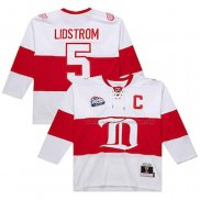 Maillot Hockey Detroit Red Wings Nicklas Lidstrom Mitchell & Ness 2008-09 Blanc