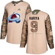 Maillot Hockey Enfant Colorado Avalanche Paul Kariya Authentique 2017 Veterans Day Camouflage