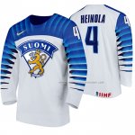 Maillot Hockey Finlandia Ville Heinola Domicile 2020 Iihf World Junior Championship Blanc