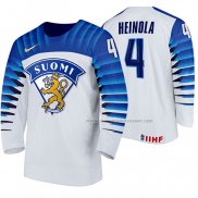Maillot Hockey Finlandia Ville Heinola Domicile 2020 Iihf World Junior Championship Blanc