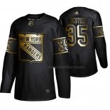 Maillot Hockey Golden Edition New York Rangers Mike Richter Retired Joueur Authentique Noir