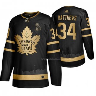 Maillot Hockey Golden Edition Toronto Maple Leafs X Ovo Auston Matthews Limited Noir