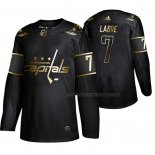 Maillot Hockey Golden Edition Washington Capitals Yvon Labre Retired Joueur Authentique Noir