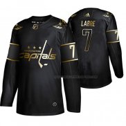 Maillot Hockey Golden Edition Washington Capitals Yvon Labre Retired Joueur Authentique Noir
