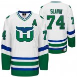 Maillot Hockey Hartford Whalers Jaccob Slavin Heritage Night Throwback Blanc