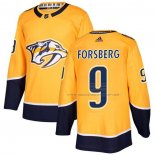 Maillot Hockey Nashville Predators Filip Forsberg Domicile Authentique Jaune